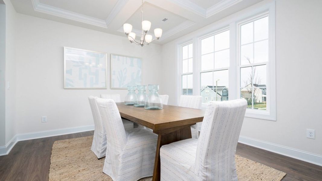 Furnished interior in a model home at The Enclave at Old Fields in Haw River (Image 8). Furnished interior in a model home at The Enclave at Old Fields in Haw River (Image 8).