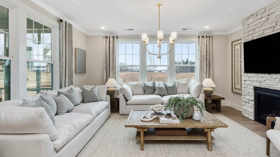 Furnished interior in a model home at Honeycutt Hills in Angier (Image 20). Furnished interior in a model home at Honeycutt Hills in Angier (Image 20).