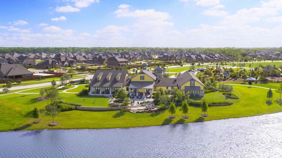 Aerial view of the Sienna community in Missouri City, TX, showing layout and nearby surroundings (Image 10).