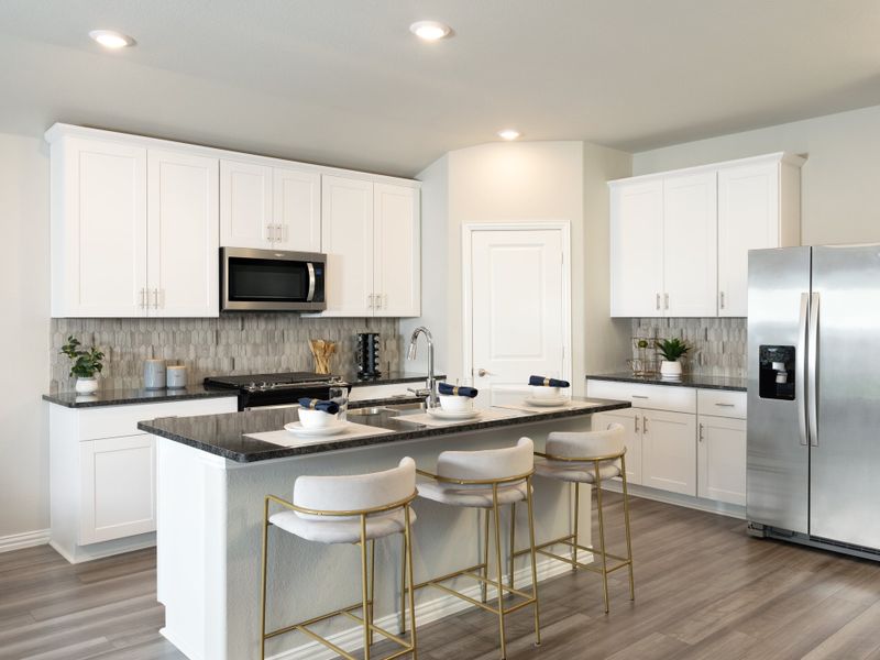 Furnished interior in a model home at Morgan Farms in Josephine (Image 5).