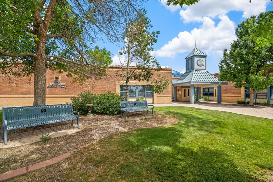 Front exterior of a home in the Mountain View Ranch community, located in Wellington, CO (Image 6).