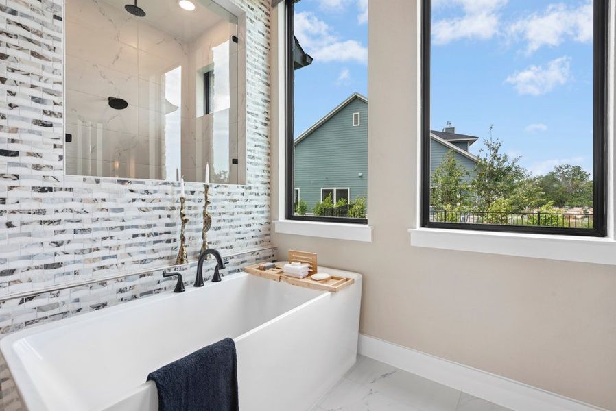 Furnished interior in a model home at Leander Estates in Leander (Image 13).