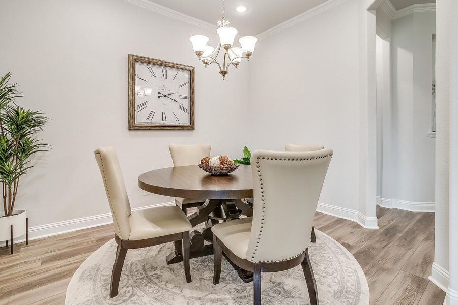 Furnished interior in a model home at Mallard Point in Greenville (Image 6).