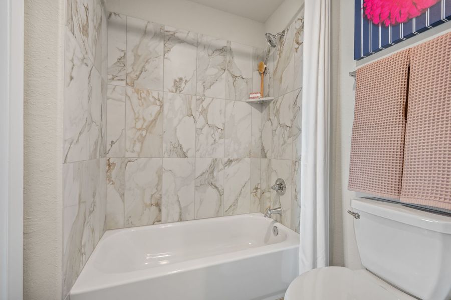 Furnished interior in a model home at Azalea in Pattison (Image 16).