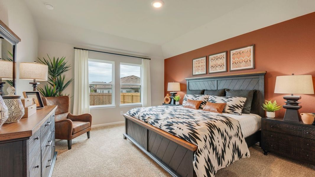 Furnished interior in a model home at Knox Landing in College Station (Image 8).
