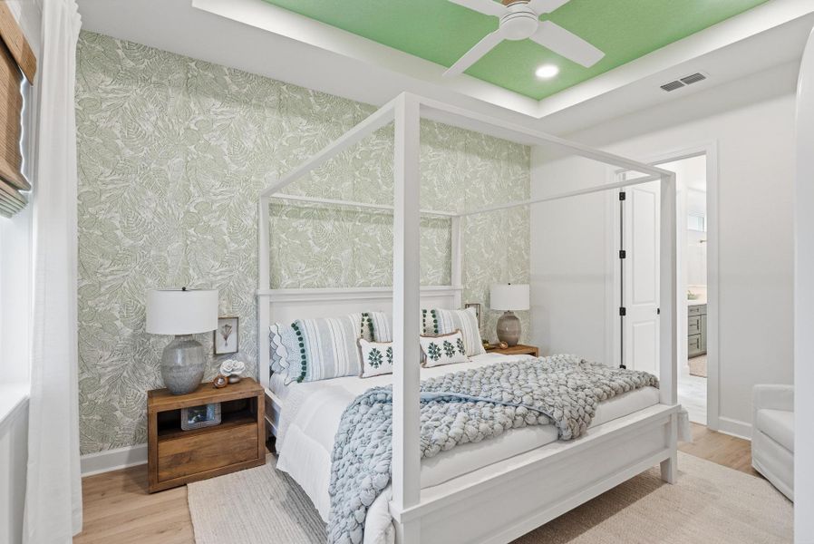 Furnished interior in a model home at Beachview Cove in Ormond Beach (Image 78).