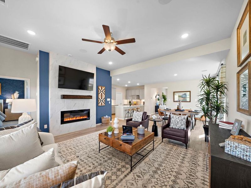 Furnished interior in a model home at Emberly in Beasley (Image 8).