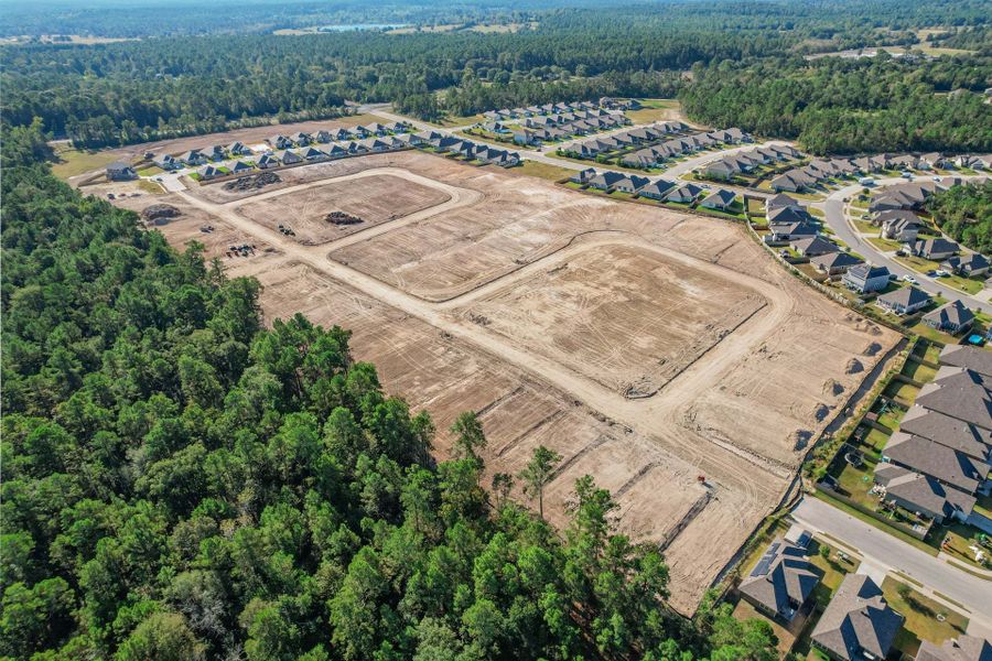 Site preparation and early development at Sterling Ridge in Huntsville, TX (Image 10).