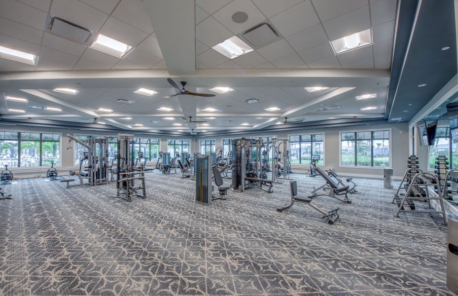 Fitness Center in resort style community, Talon Preserve, with modern homes for sale in Nokomis, FL Fitness Center in resort style community, Talon Preserve, with modern homes for sale in Nokomis, FL