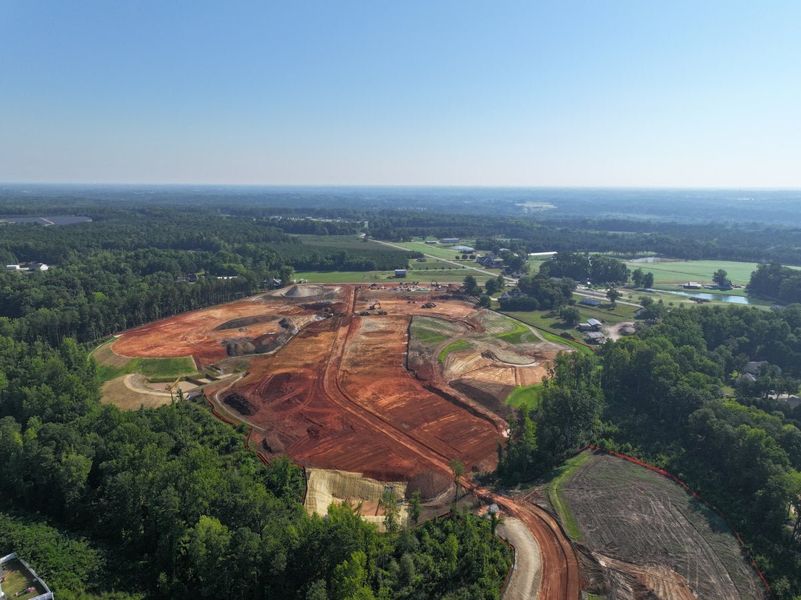 Site preparation and early development at Leeland Farms in Fuquay Varina, NC (Image 48).