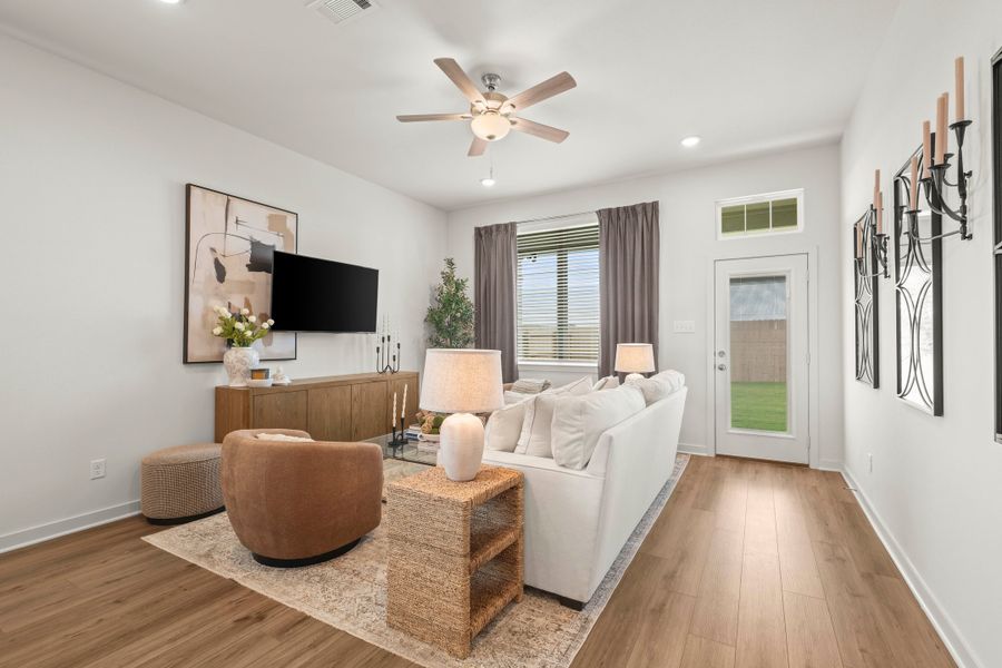 Furnished interior in a model home at Eagles Landing in Waco (Image 22). Furnished interior in a model home at Eagles Landing in Waco (Image 22).