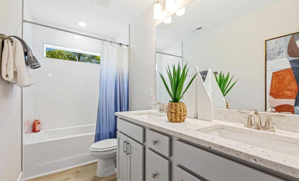 Furnished interior in a model home at Castlewood in Archer Lodge (Image 40). Furnished interior in a model home at Castlewood in Archer Lodge (Image 40).