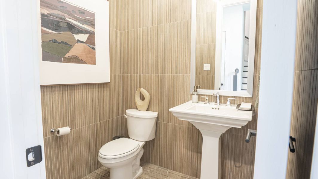 Furnished interior in a model home at The Abbey at Mercer Crossing in Farmers Branch (Image 4).
