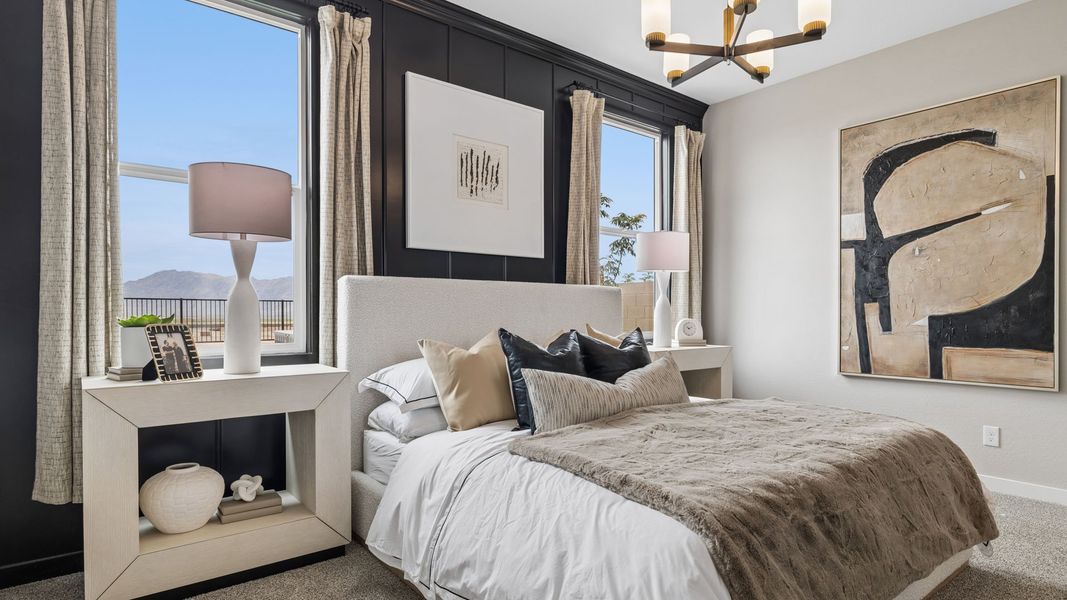 Furnished interior in a model home at Upper Canyon in Phoenix (Image 47).