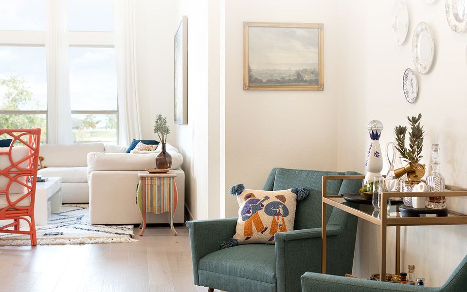 Furnished interior in a model home at Traditional Homes at Easton Park in Austin (Image 8).