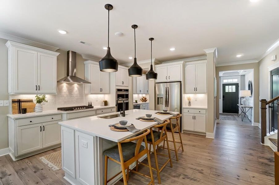 Furnished interior in a model home at Hancock Farms in Aiken (Image 3).