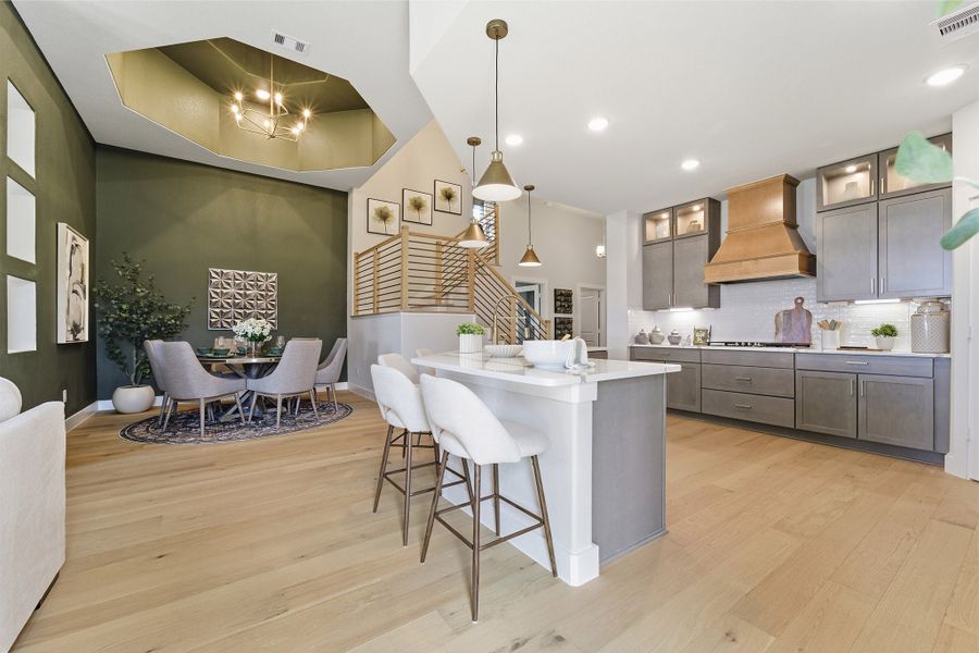 Furnished interior in a model home at Sundance Cove in Crosby (Image 39).