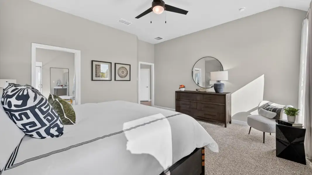 Furnished interior in a model home at Wildflower Ranch in Justin (Image 26).