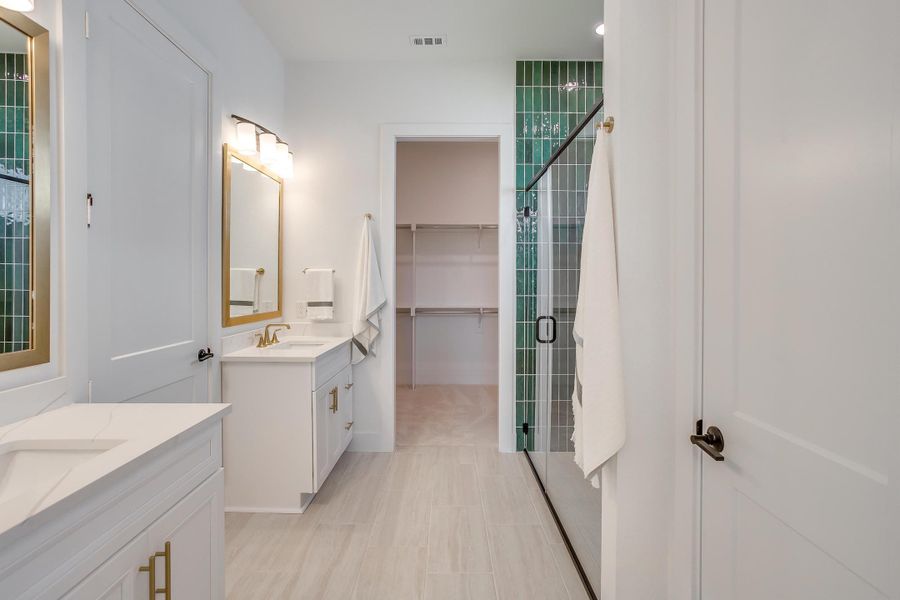 Furnished interior in a model home at Ten Mile Creek in Celina (Image 67).