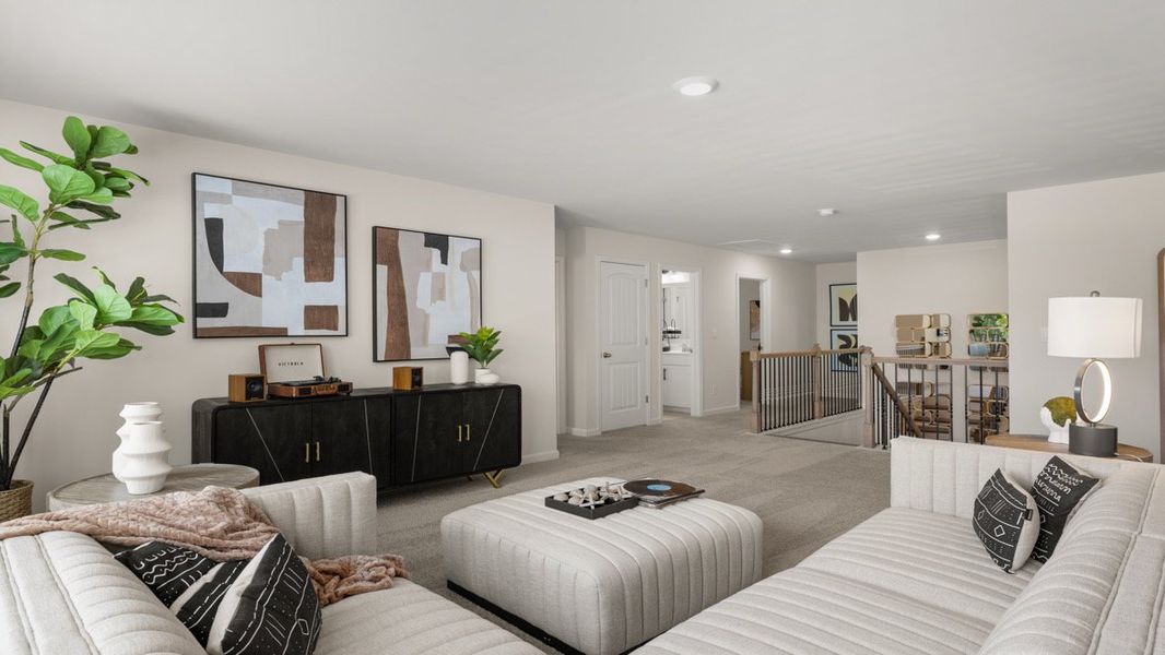 Furnished interior in a model home at Butner Estates in South Fulton (Image 26).