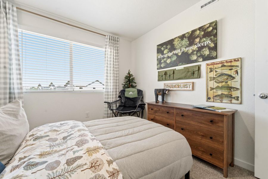 Furnished interior in a model home at Conestoga in Ault (Image 27).