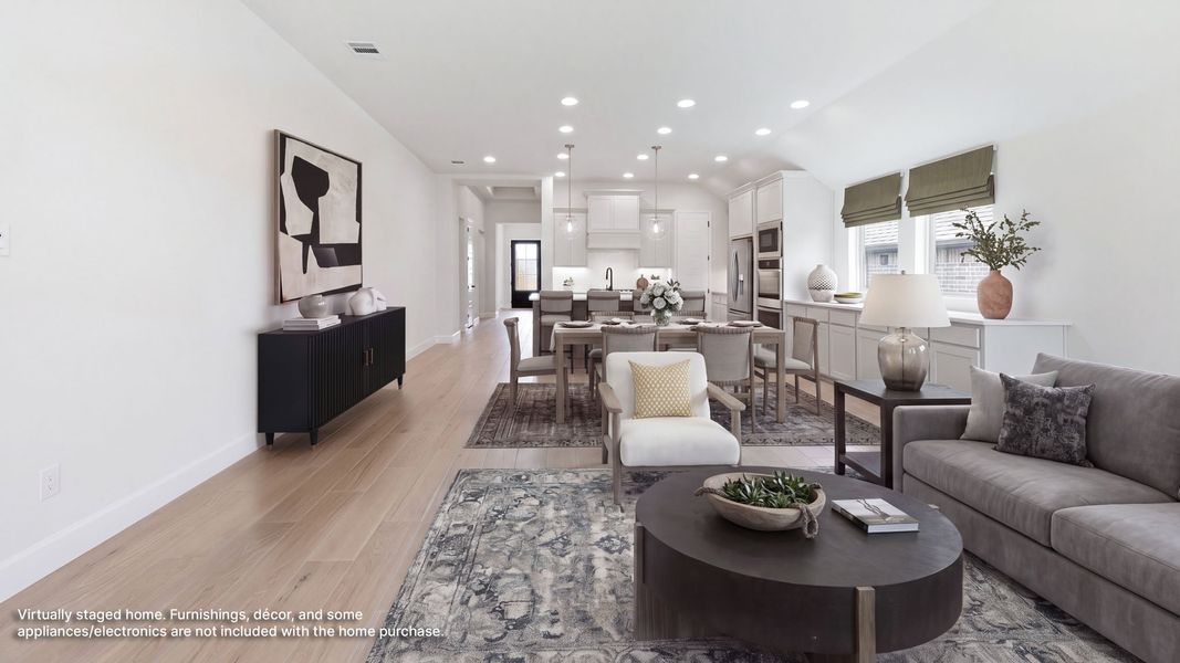 Furnished interior in a model home at Canyon Falls 50' in Northlake (Image 7).