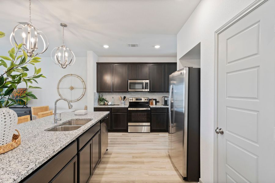Furnished interior in a model home at Levy Crossing in Killeen (Image 9).
