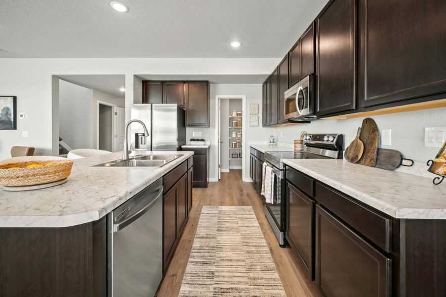 Furnished interior in a model home at Aspen Ranch in Fountain (Image 4).