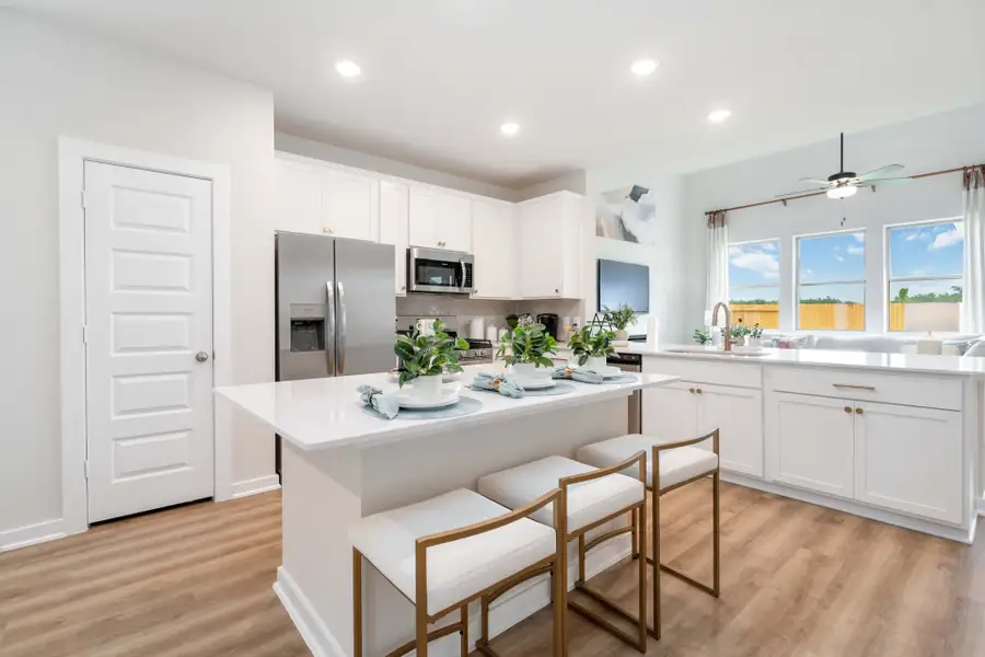 Furnished interior in a model home at Splendora Fields in Splendora (Image 7).