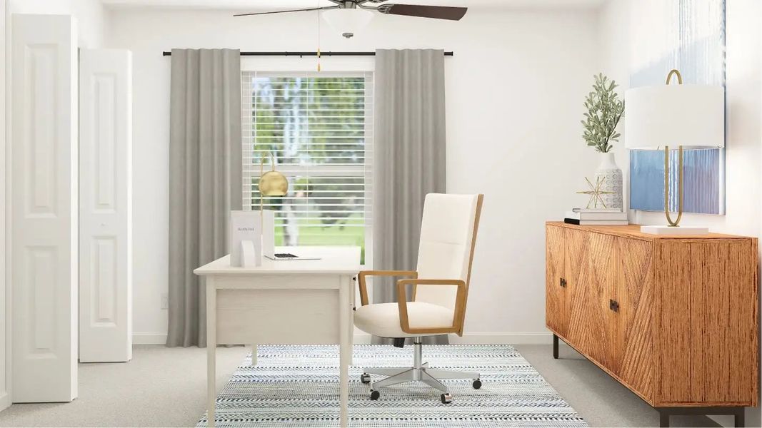 Furnished interior in a model home at New Port Corners: The Estates in New Port Richey (Image 11).