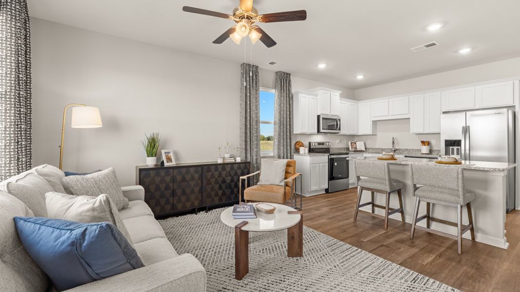 Furnished interior in a model home at Weatherstone in Grovetown (Image 15).