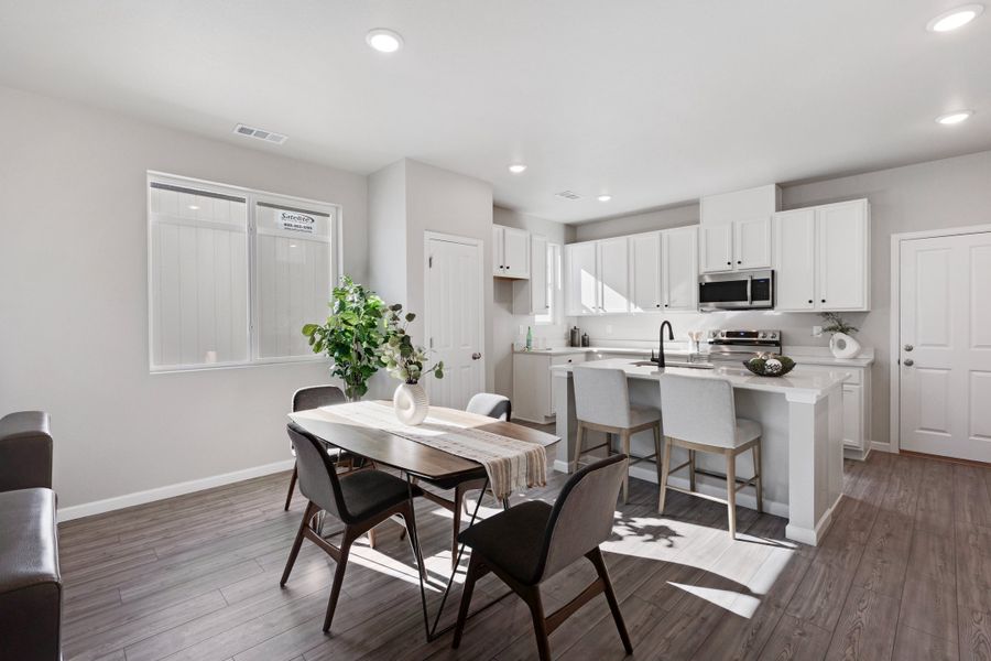 Furnished interior in a model home at Spring Valley in Longmont (Image 12).