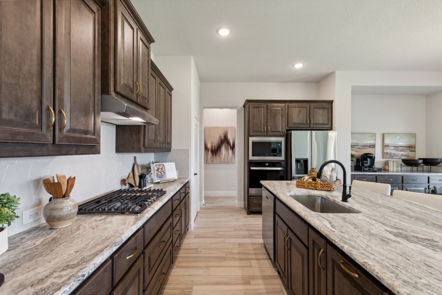Furnished interior in a model home at Belle Meadows in Cleburne (Image 8).