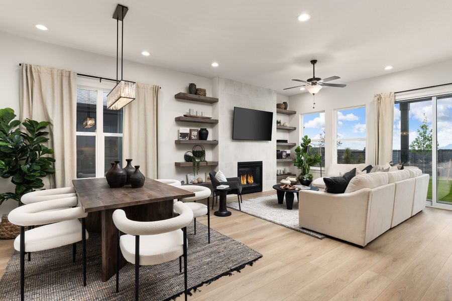 Sterling Ranch Homestead - American Legend Homes Model Home - Dining/Living Room Sterling Ranch Homestead - American Legend Homes Model Home - Dining/Living Room