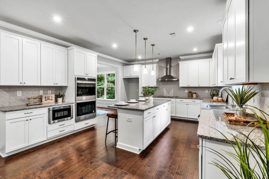 Furnished interior in a model home at The Estates at Hurricane Pointe in Douglasville (Image 37).