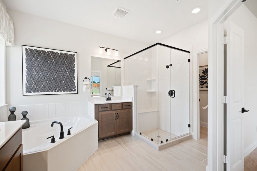 Furnished interior in a model home at Lovers Landing in Forney (Image 9).