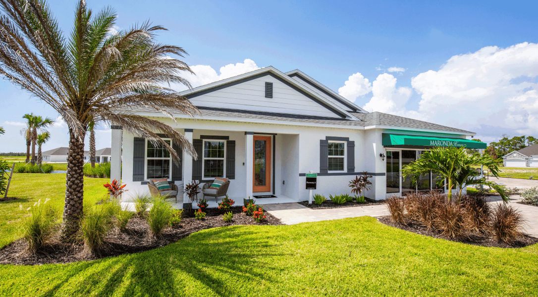 Front exterior of a home in the Heritage Station community, located in Punta Gorda, FL (Image 2).