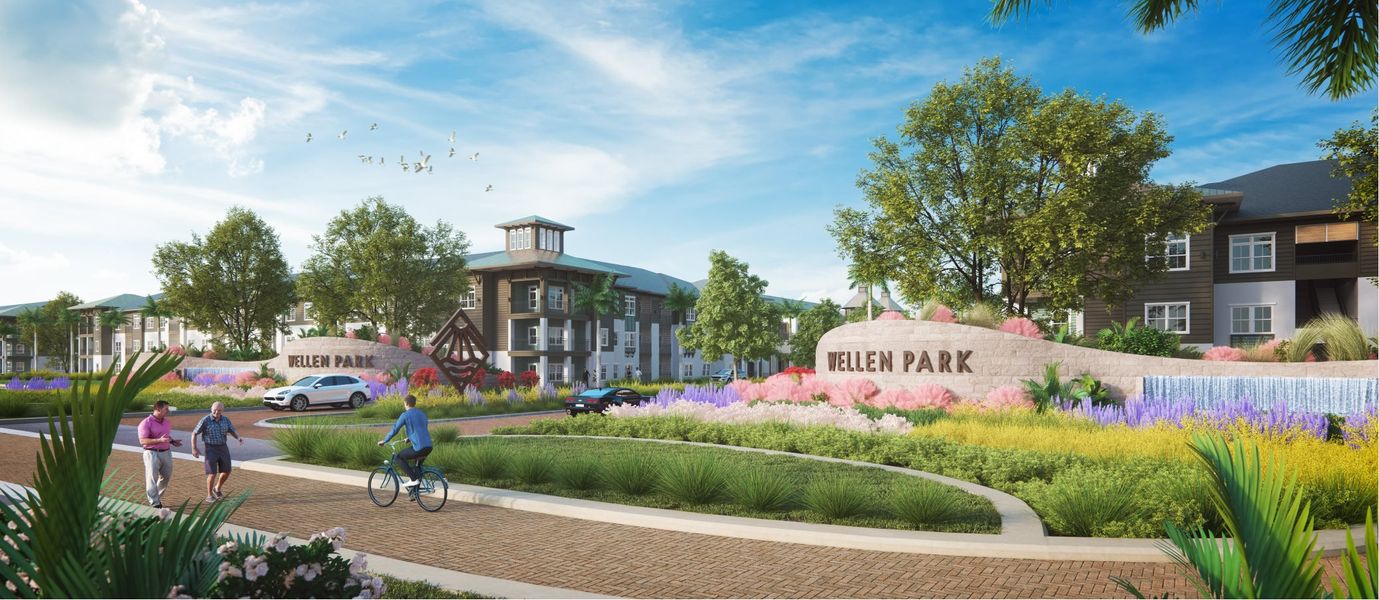 Wellen Park Entrance monument Wellen Park Entrance monument