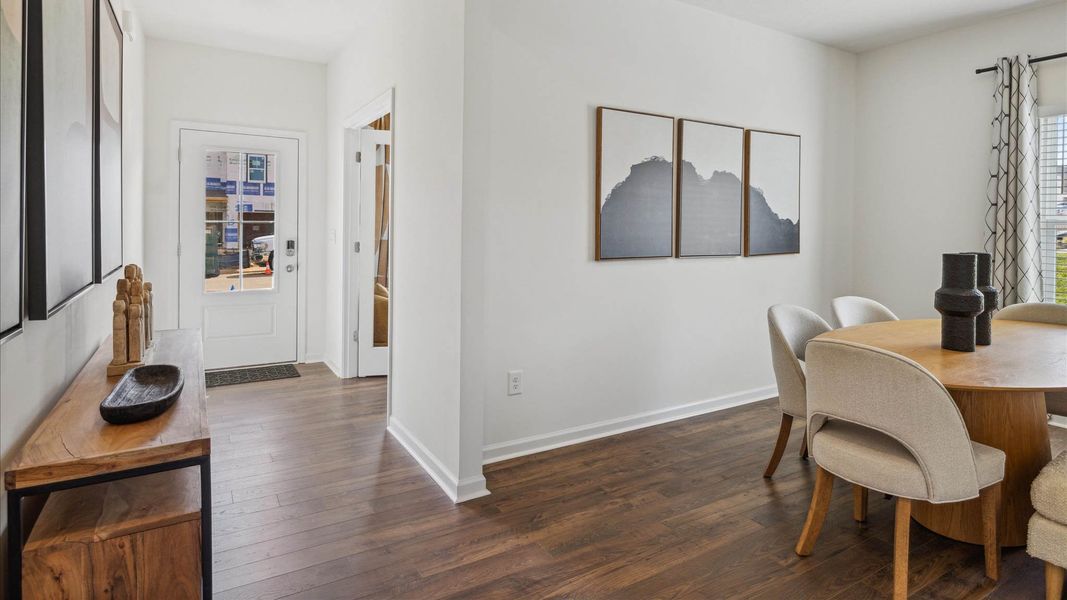 Furnished interior in a model home at Fieldcrest Acres in Blountville (Image 9).