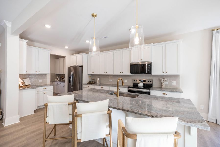 Furnished interior in a model home at Kensington in China Grove (Image 17).