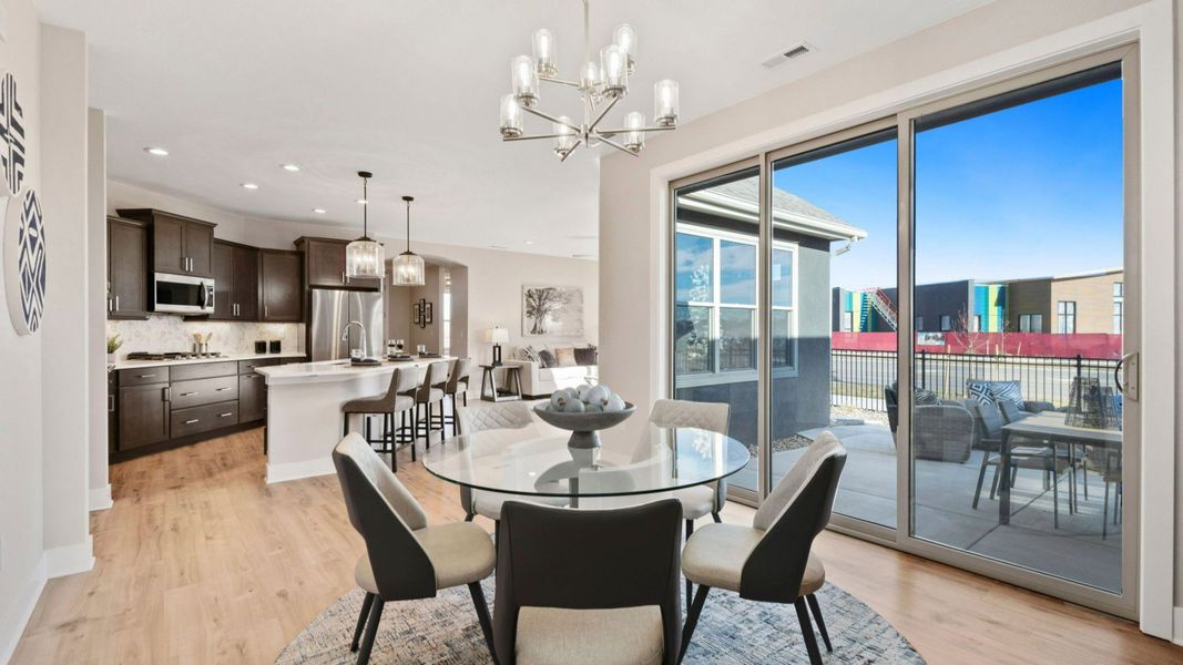 Furnished interior in a model home at The Courtyards at Lupton Village in Fort Lupton (Image 14).
