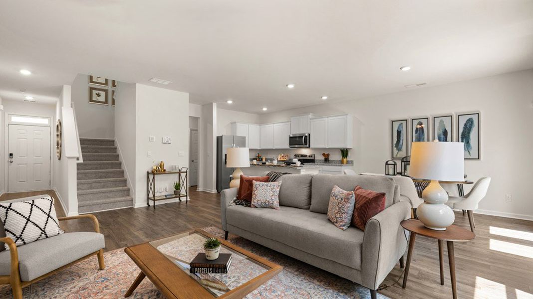 Furnished interior in a model home at Inverness at Sugarloaf in Lawrenceville (Image 32).