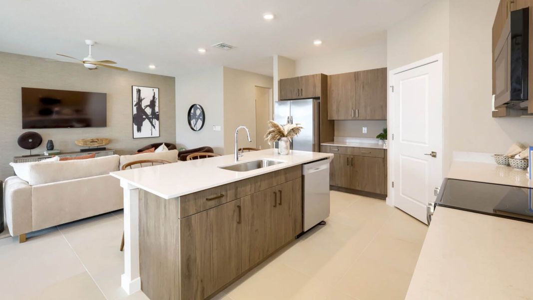 Furnished interior in a model home at Blossom Trail in Greenacres (Image 19). Furnished interior in a model home at Blossom Trail in Greenacres (Image 19).