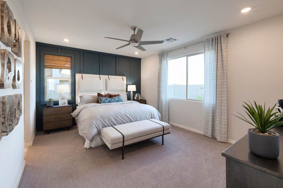 Furnished interior in a model home at Ryder Ranch in Surprise (Image 36).