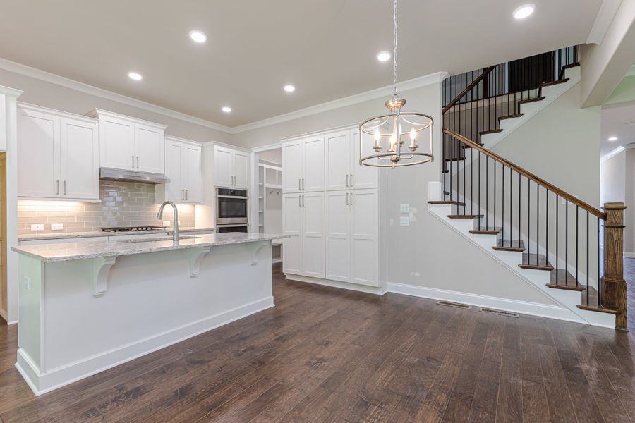 Furnished interior in a model home at Waterhaven in Cumming (Image 37).
