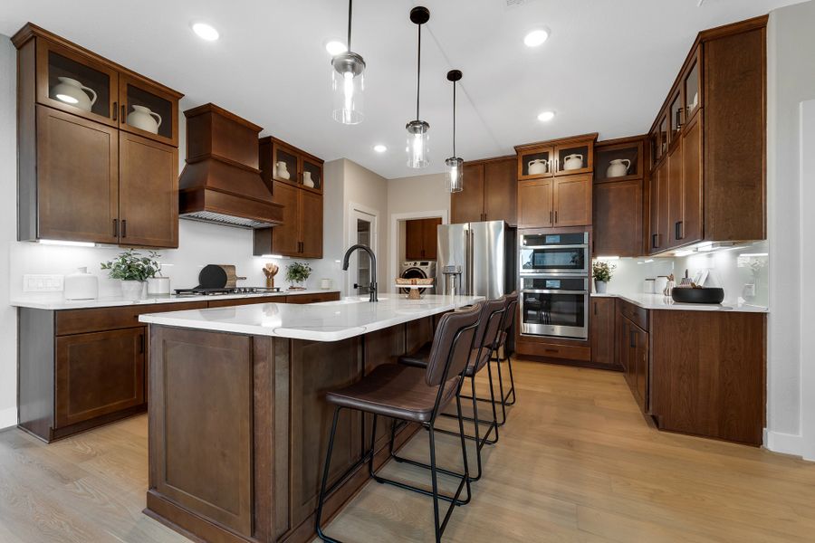 Furnished interior in a model home at Creekhaven in Iowa Colony (Image 9).