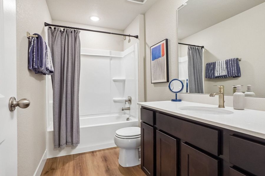 Furnished interior in a model home at Aspen Ranch in Fountain (Image 39).