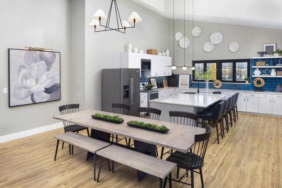 Furnished interior in a model home at Magnolia Park Townes in Garner (Image 6).