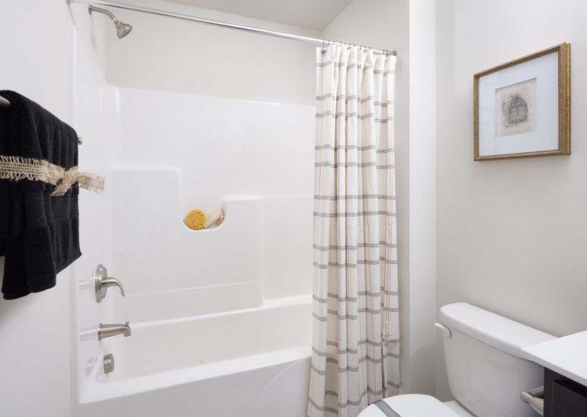 Furnished interior in a model home at Holly View in Greenville (Image 25).