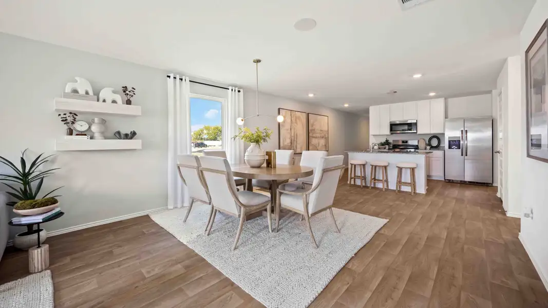 Furnished interior in a model home at Garver Heights in Houston (Image 8).